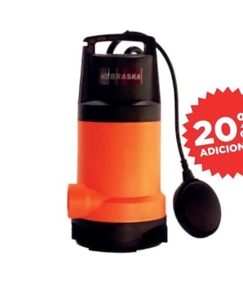 Bomba sumergible nebraska p/agua sucia 1hp