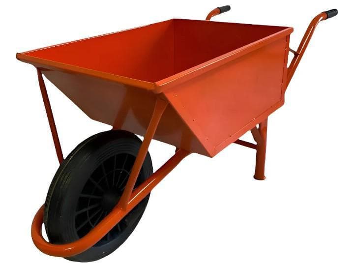 Carretilla de 75 litros ( celeste/naranja)