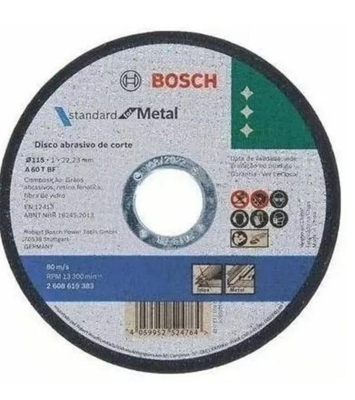 Disco de corte abrasivo