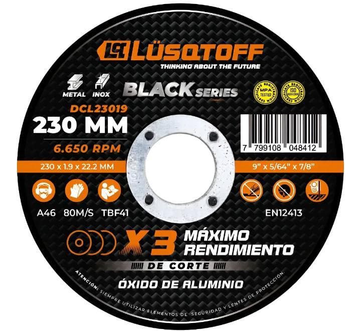 Disco de corte para amoladora de 9”