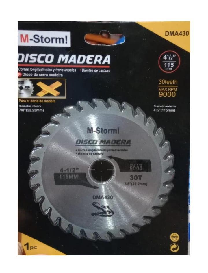 Disco de madera 115mm