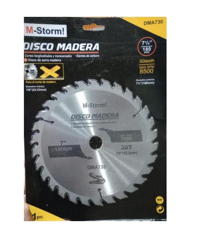 Disco de madera 180mm