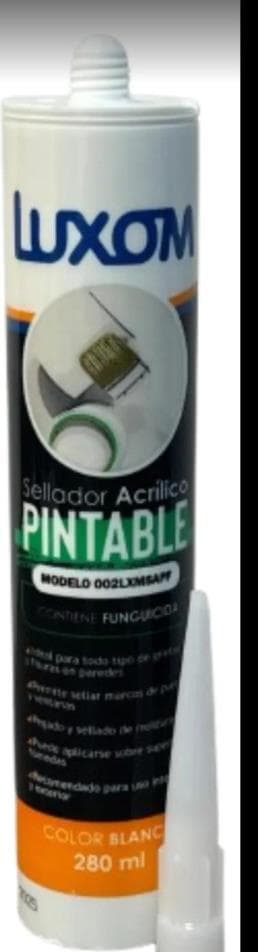 Sellador acrílico pintalable