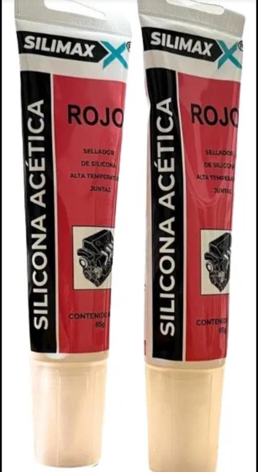 Silicona acética roja alta temperatura