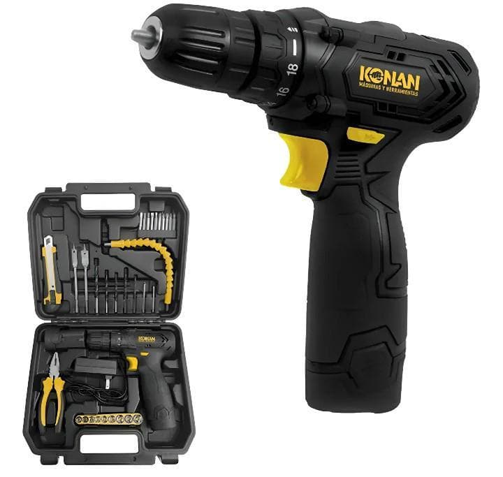 Taladro inalámbrico atornillador konan 12v